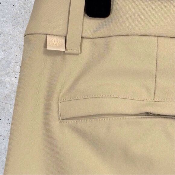 Lululemon Mens ABC Classic Fit Trouser Performance Pants 34x29 Khaki Beige - Picture 7 of 9